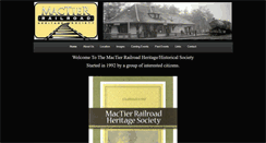 Desktop Screenshot of mactierrailroadheritagesociety.org